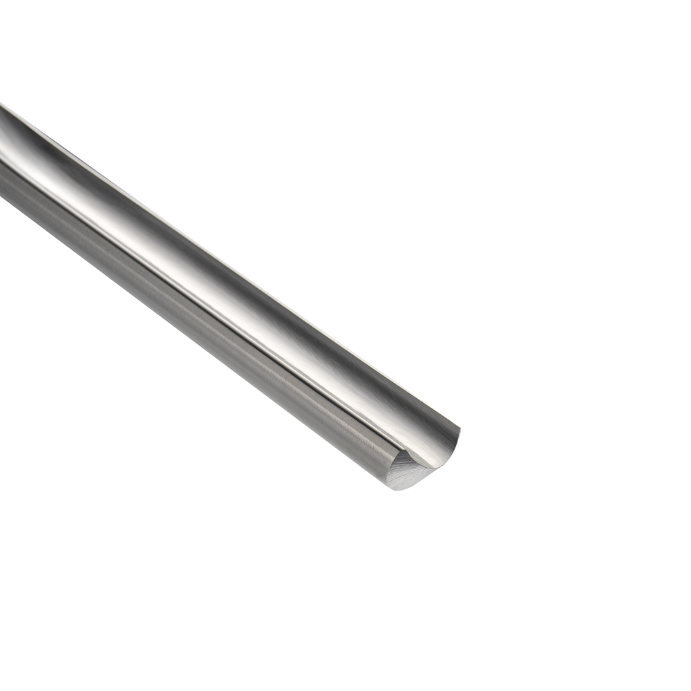 Close-up of a high-speed steel spindle gouge cutting edge for precision woodworking and home improvement tasks