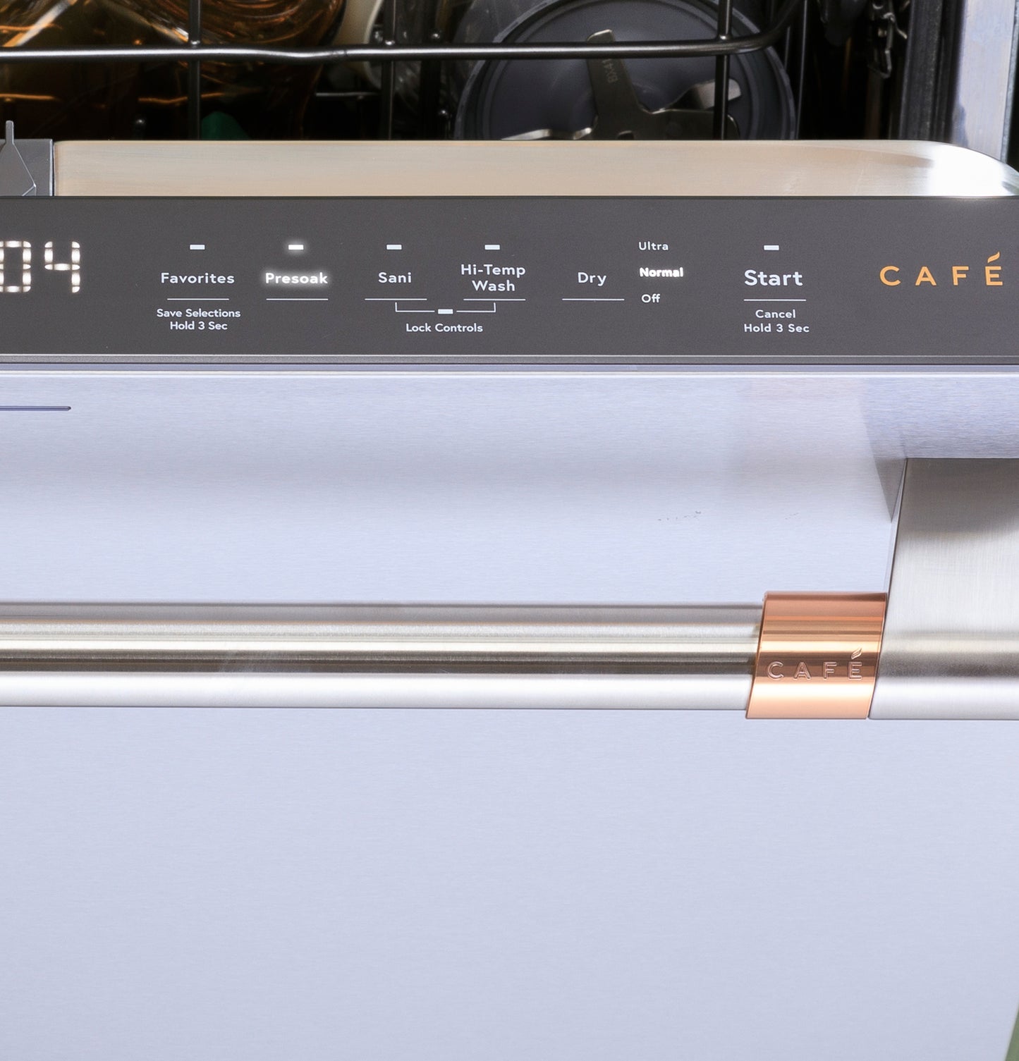 CAFÉ™ CustomFit ENERGY STAR Stainless Interior Smart Dishwasher with Ultra Wash Top Rack and Dual Convection Ultra Dry, LED Lights, 39 dBA