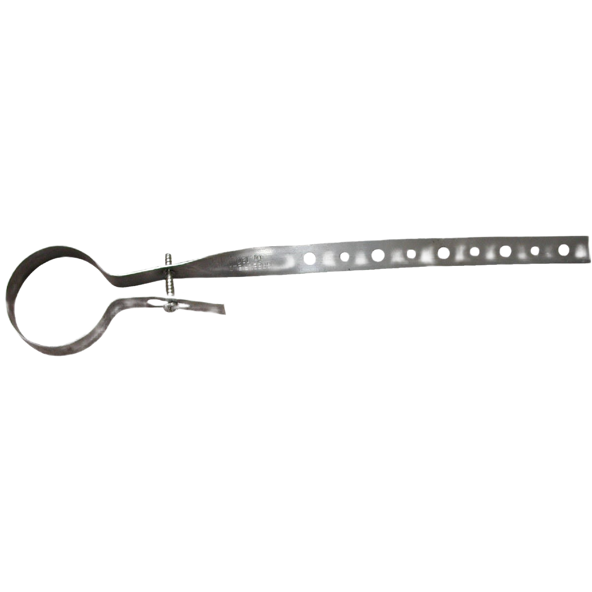 Galvanized steel pipe hanger with adjustable strap for pipe support in plumbing and home improvement collections under $50