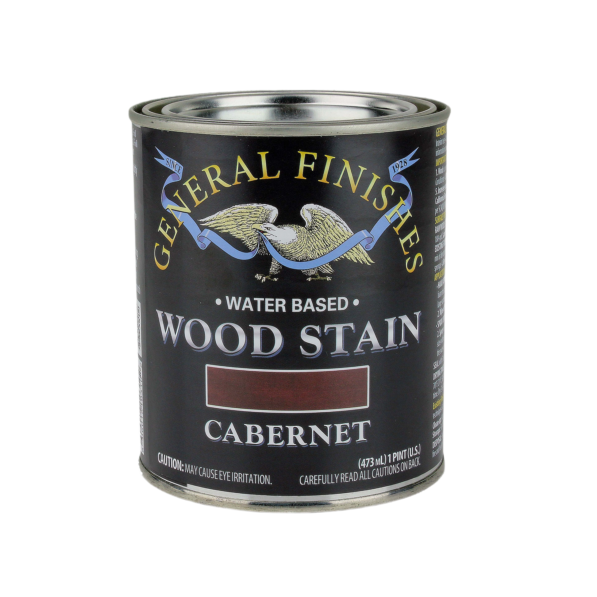 Can of Cabernet water based wood stain for interior wood finishing in Stains, Sealers & Finishes collection under $50
