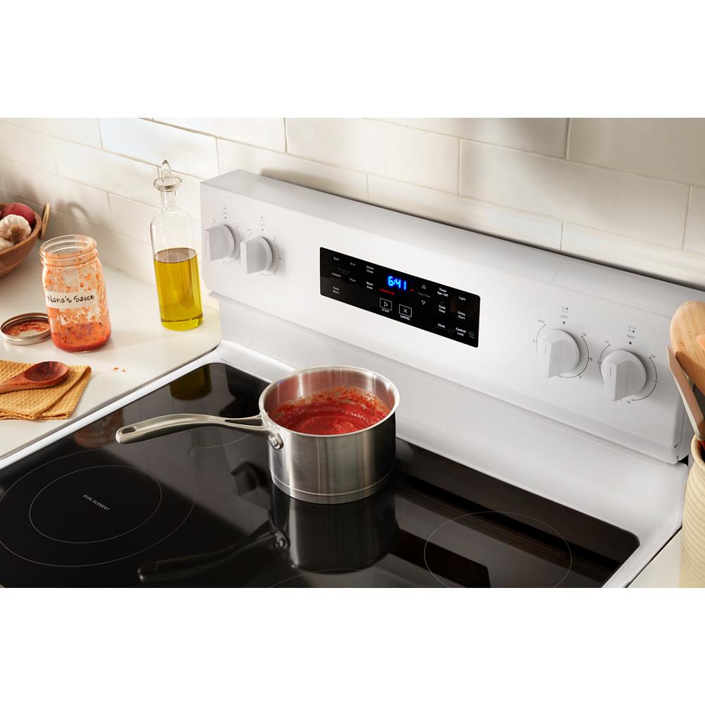 30-inch Electric Range with No Preheat Mode and Steam Clean
