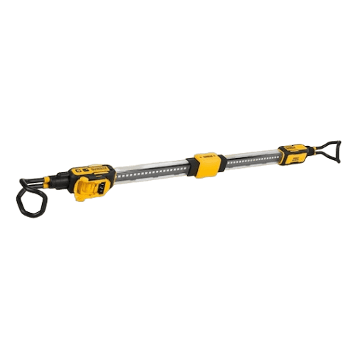 Cordless work light with adjustable hooks and bright LED illumination for automotive and home improvement tasks