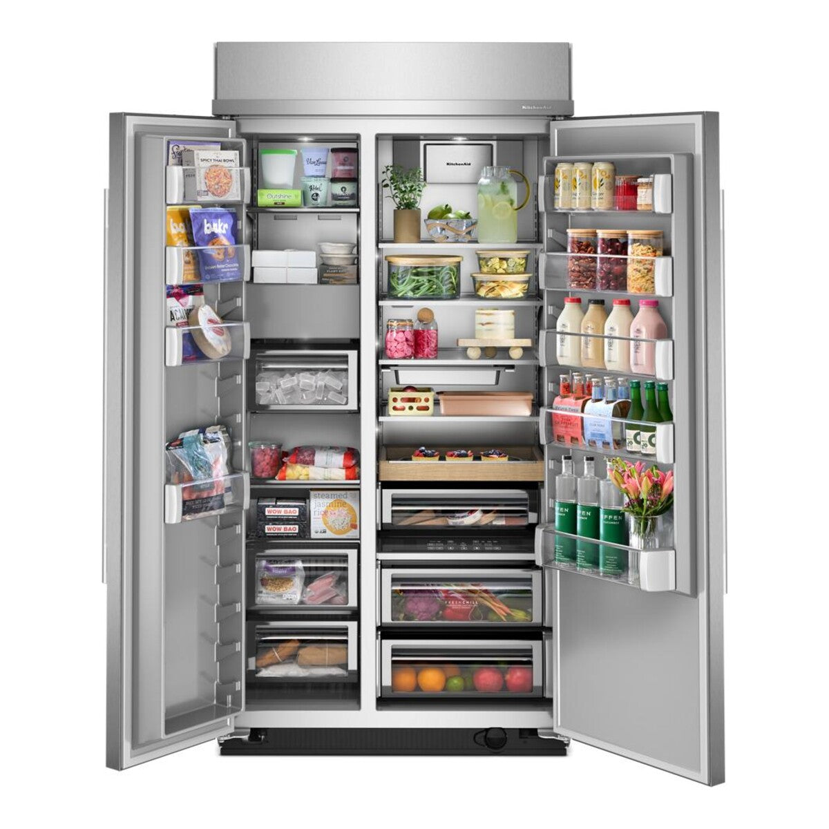 25.5 Cu. Ft. 42-Inch Built-In Side-by-Side Refrigerator with Signature Platinum Interior in Juniper