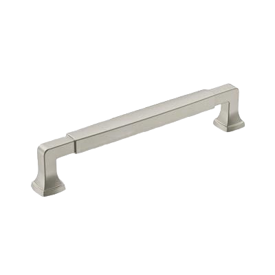 Satin nickel cabinet pull with 6-5/16 inch center spacing for furniture and hardware under $50 collection