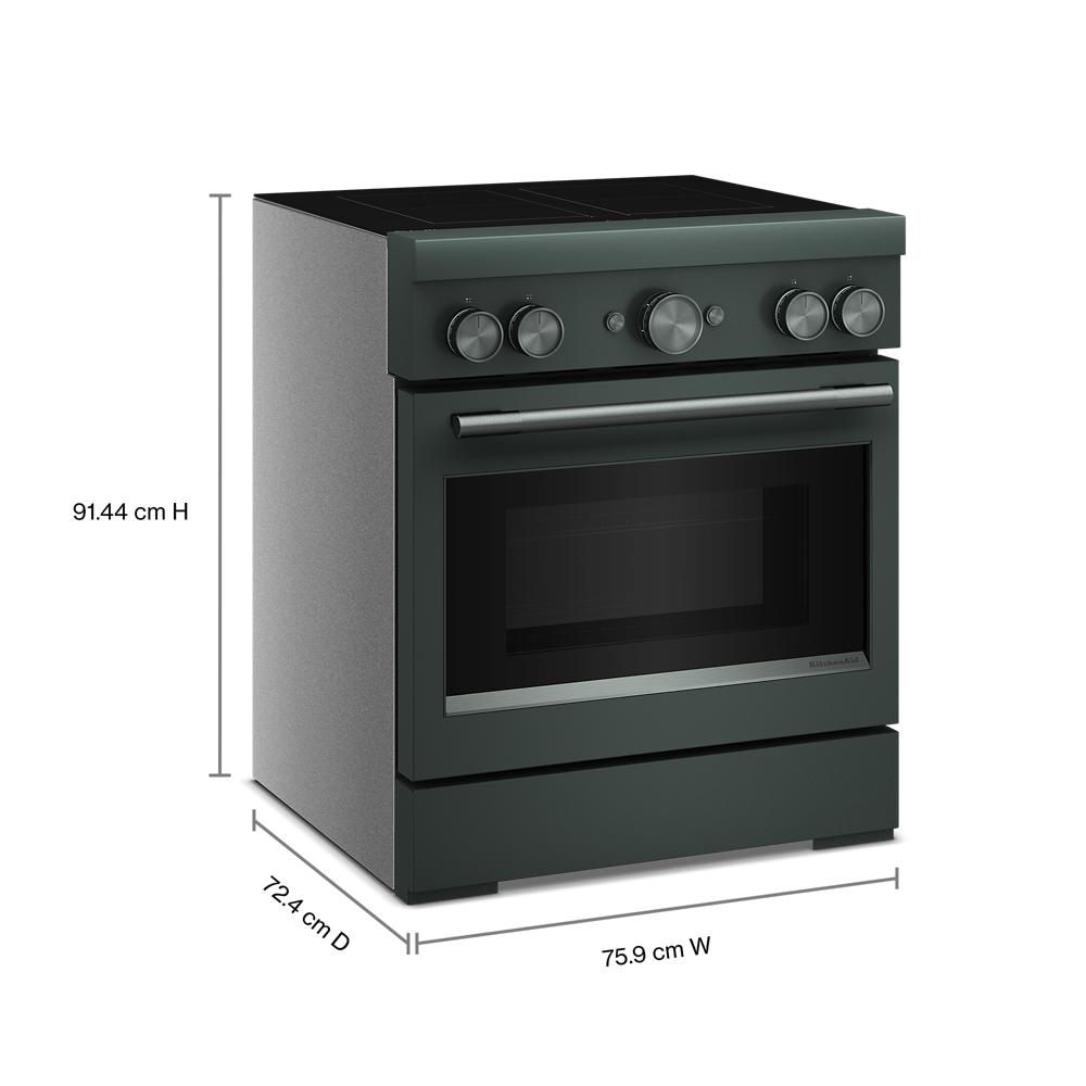 30-Inch 4-Element Induction Freestanding Commercial-Style Range with Air Fry