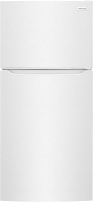 white top freezer refrigerator with simple handle design in refrigerators and kitchen appliances collection