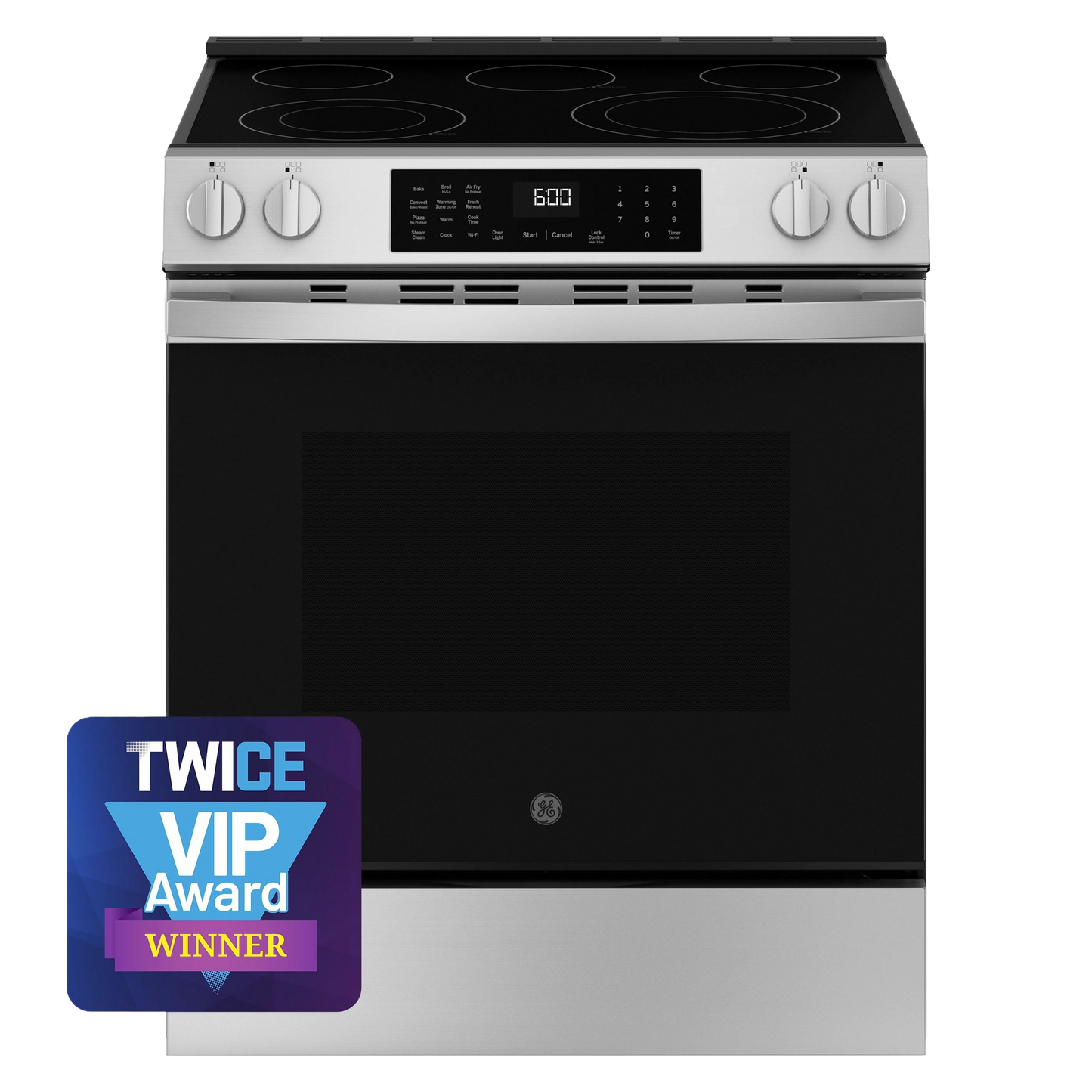 GE® ENERGY STAR® 30" Slide-In Electric Convection Range with No Preheat Air Fry and EasyWash™ Oven Tray