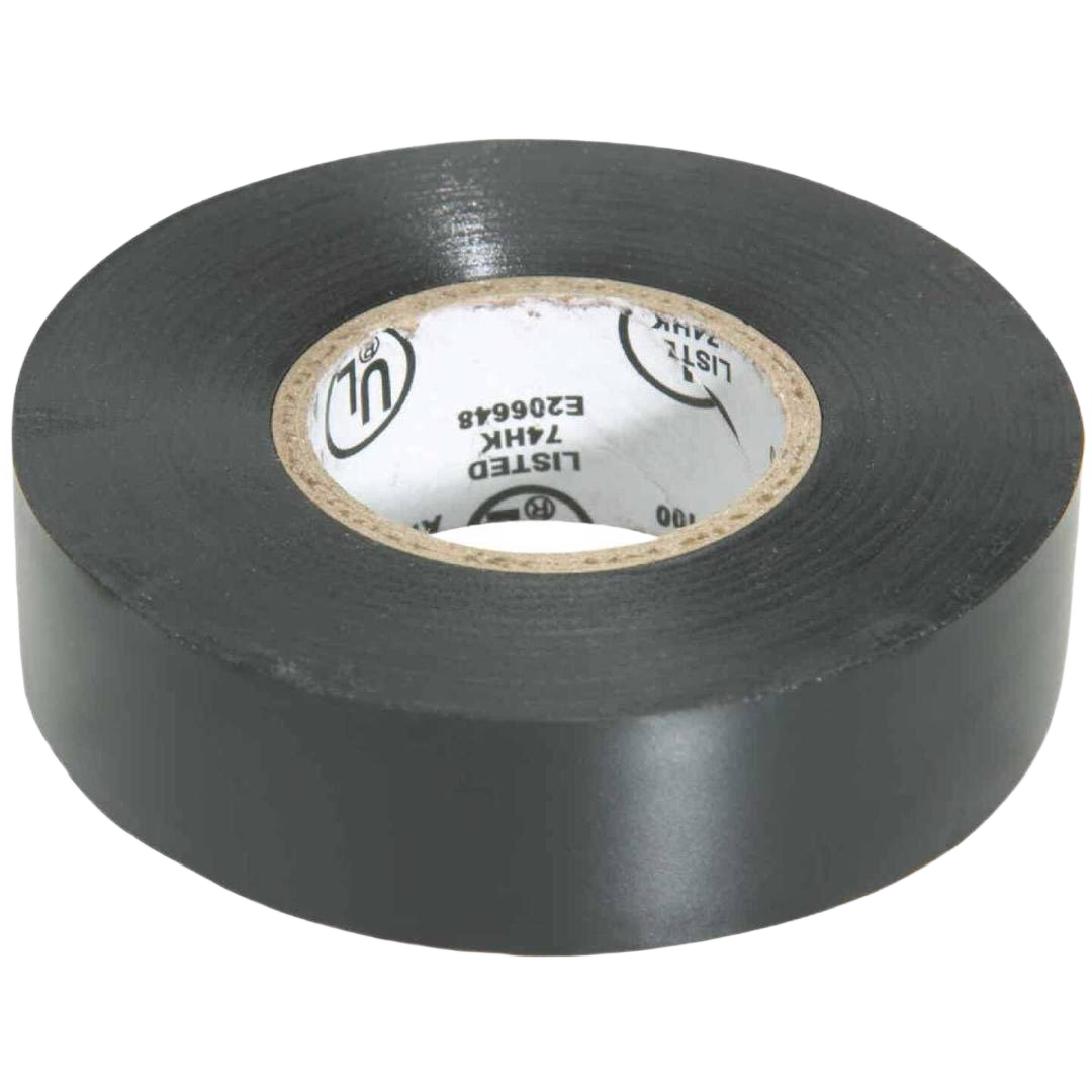 General purpose black vinyl electrical tape roll for electrical tools and home improvement projects under $50