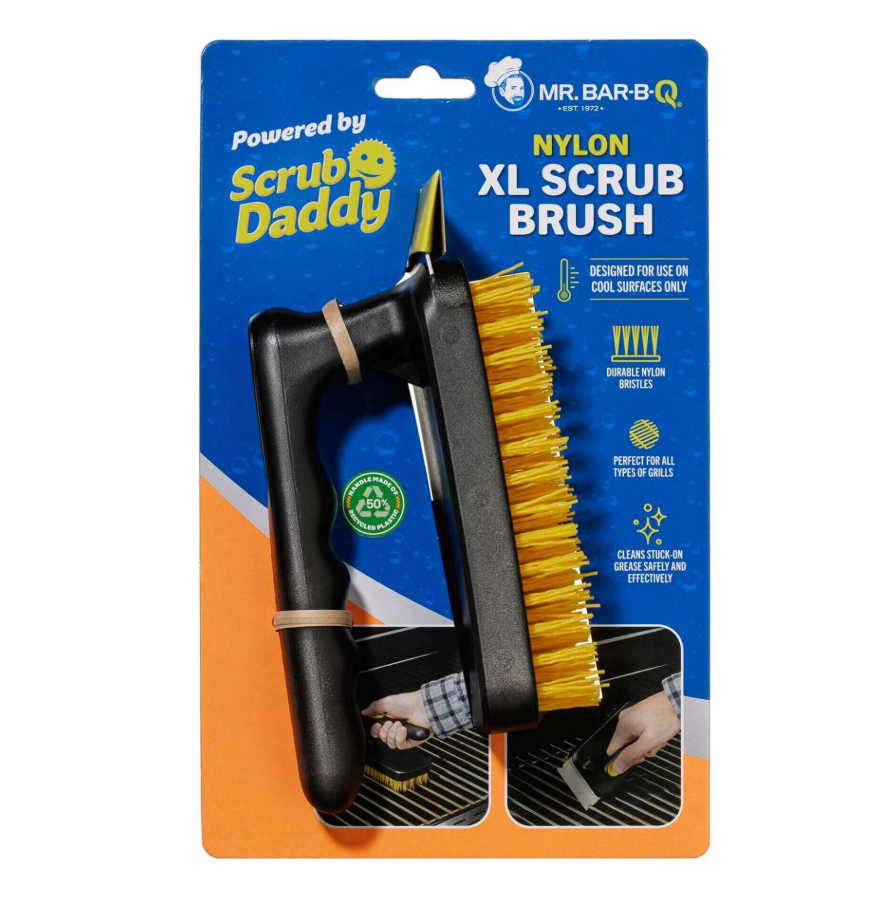 Mr. Bar-B-Q Nylon XL Scrub Brush Powered by Scrub Daddy