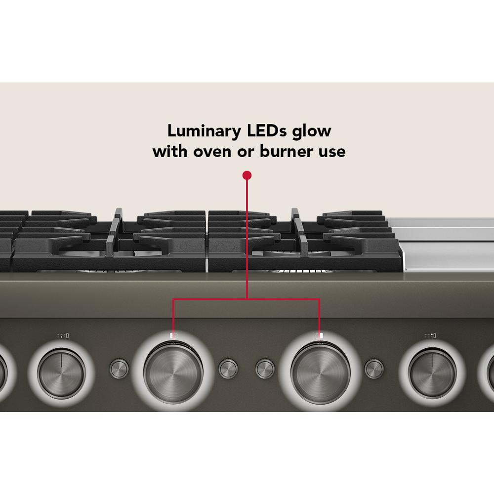 48-Inch 6 Burner Commercial-Style Dual Fuel Range with Griddle