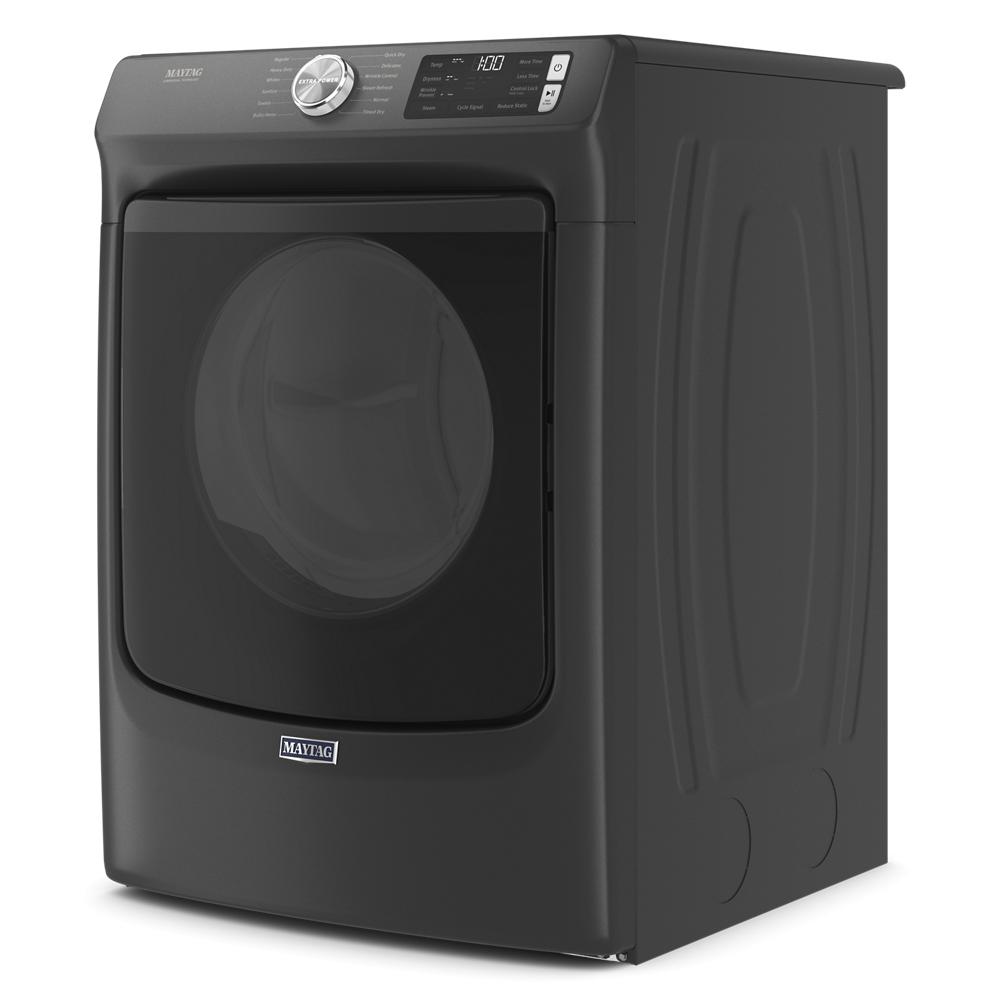 Dark finish front load electric dryer with digital controls and moisture sensing from Dryers and Appliances collection