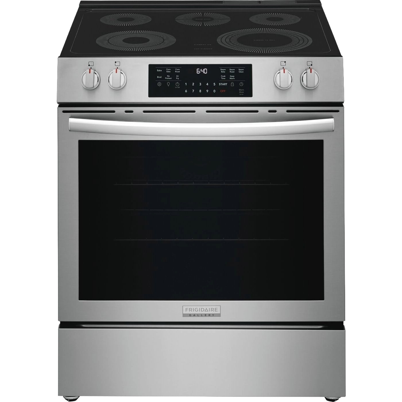 30" Front Control Electric Range with Total Convection