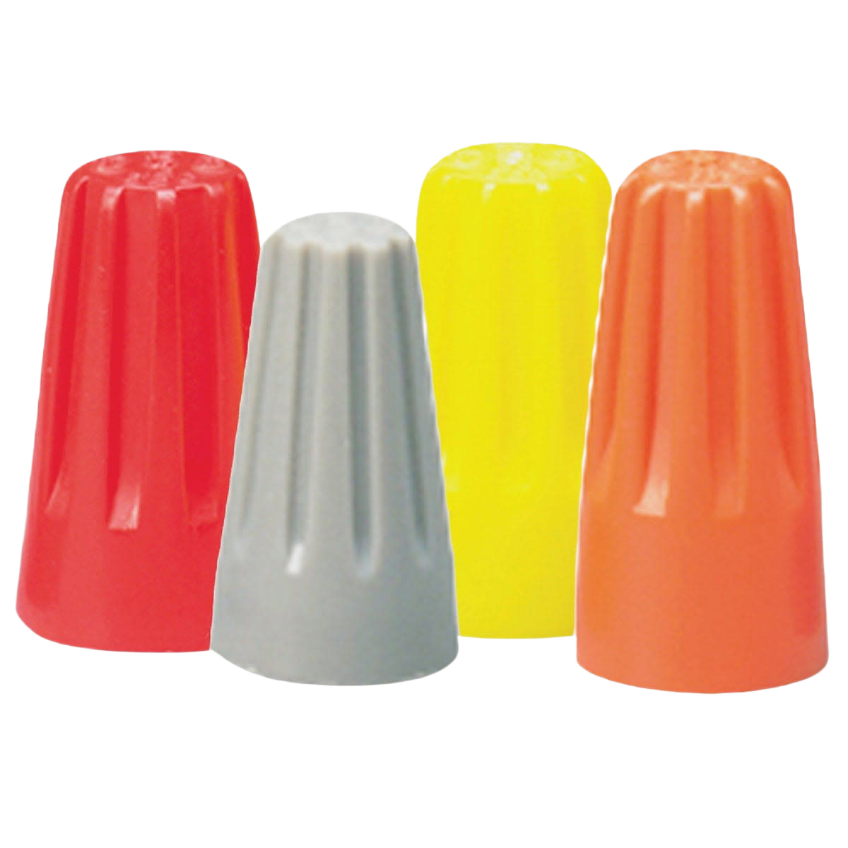 Colorful assorted wire connectors in red, gray, yellow, and orange for electrical and home improvement use under $50 collection