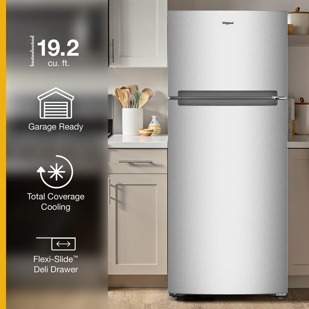 Whirlpool® 28-inch Wide Top Freezer Refrigerator with Total Coverage Cooling- 18.0 Cu. Ft.