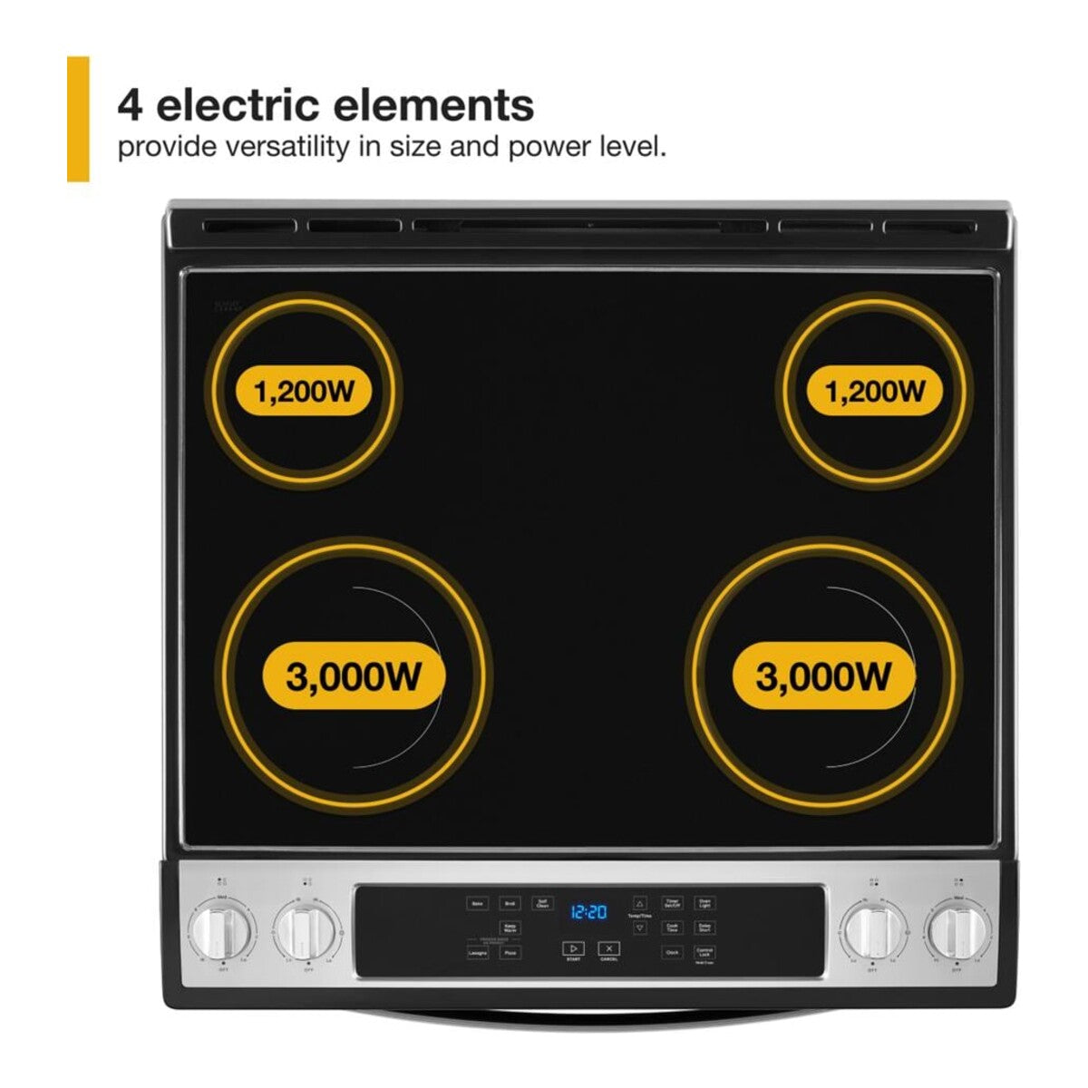 4.8 Cu. Ft. Whirlpool® Electric Range with Frozen Bake™ Technology