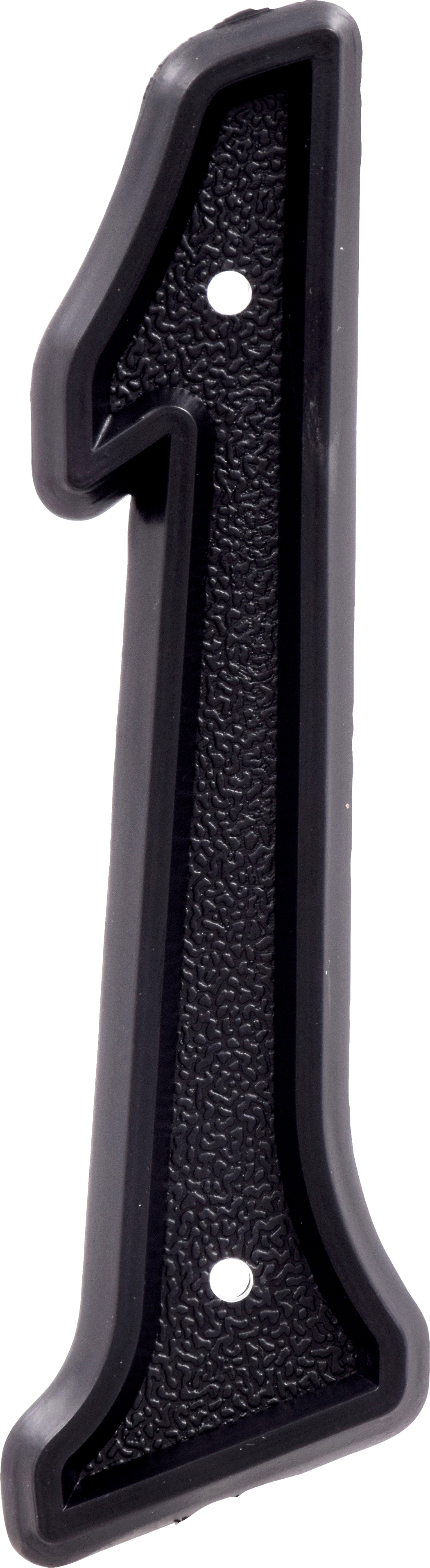 Hillman 5.5" Plastic House Number 1 Matte Black, 6-Pack