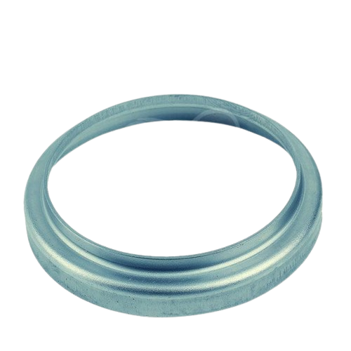 Metal axle housing bushing in a silver finish designed for agricultural equipment repair and maintenance tasks