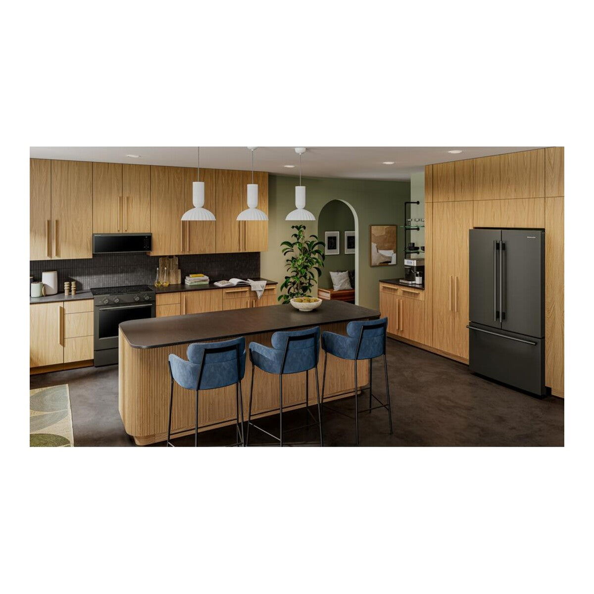Smart Low Profile Microwave Hood Combination with Dual Fan Ventilation