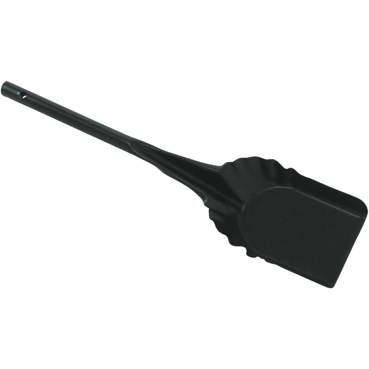 Black steel ash shovel with die-formed scoop for durable home improvement and plumbing parts under $50 collection