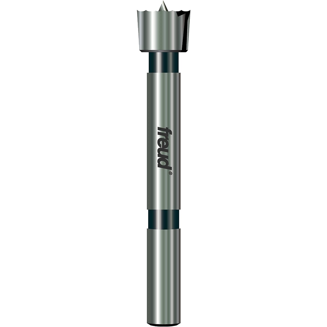 Precision Forstner bit with serrated cutting edge for smooth flat-bottom holes in woodworking and tool accessories under $50 collection