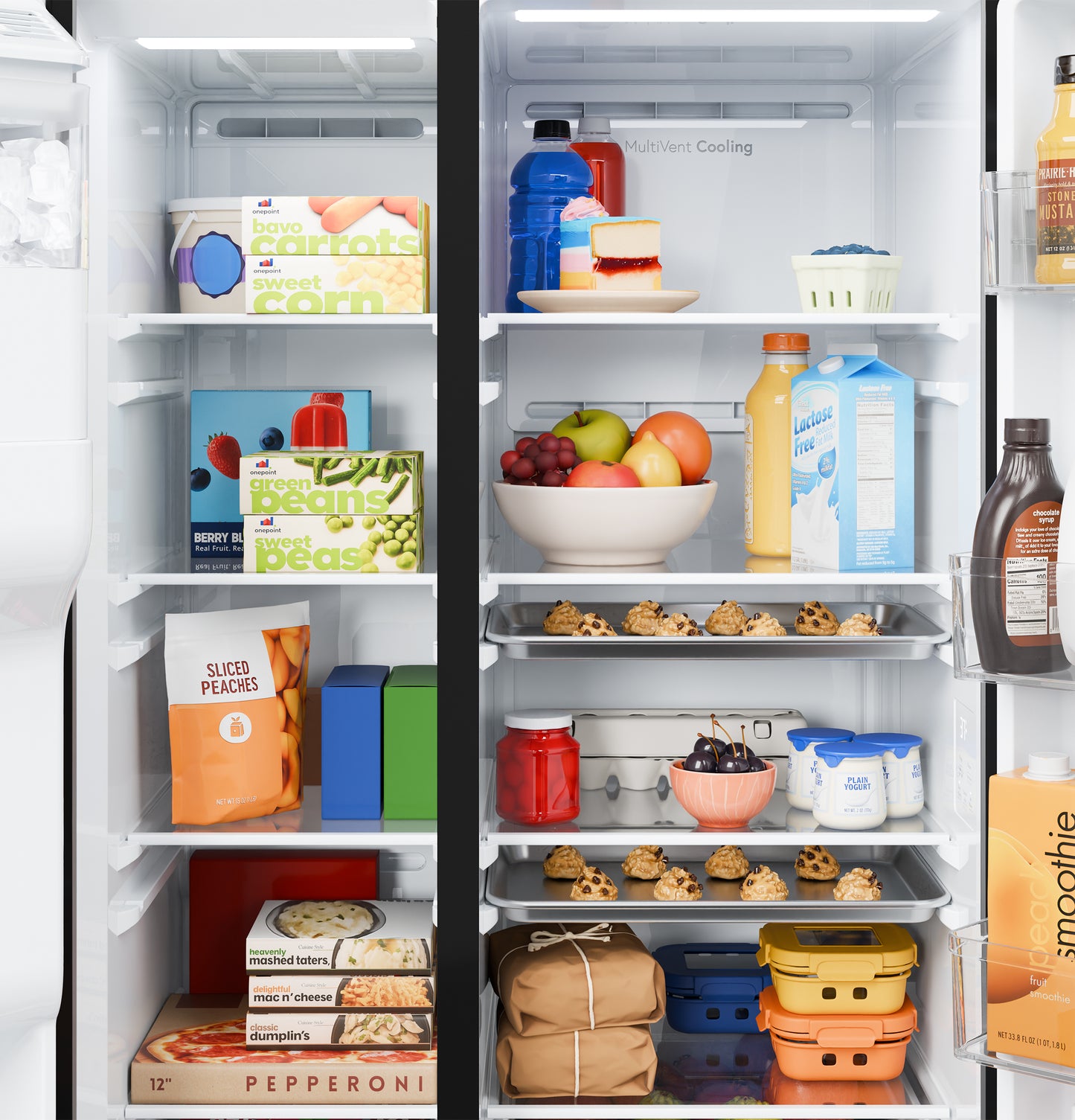 GE® 27.9 Cu. Ft. Side-By-Side Refrigerator with Extra Tall Dispenser and In-Door Icemaker