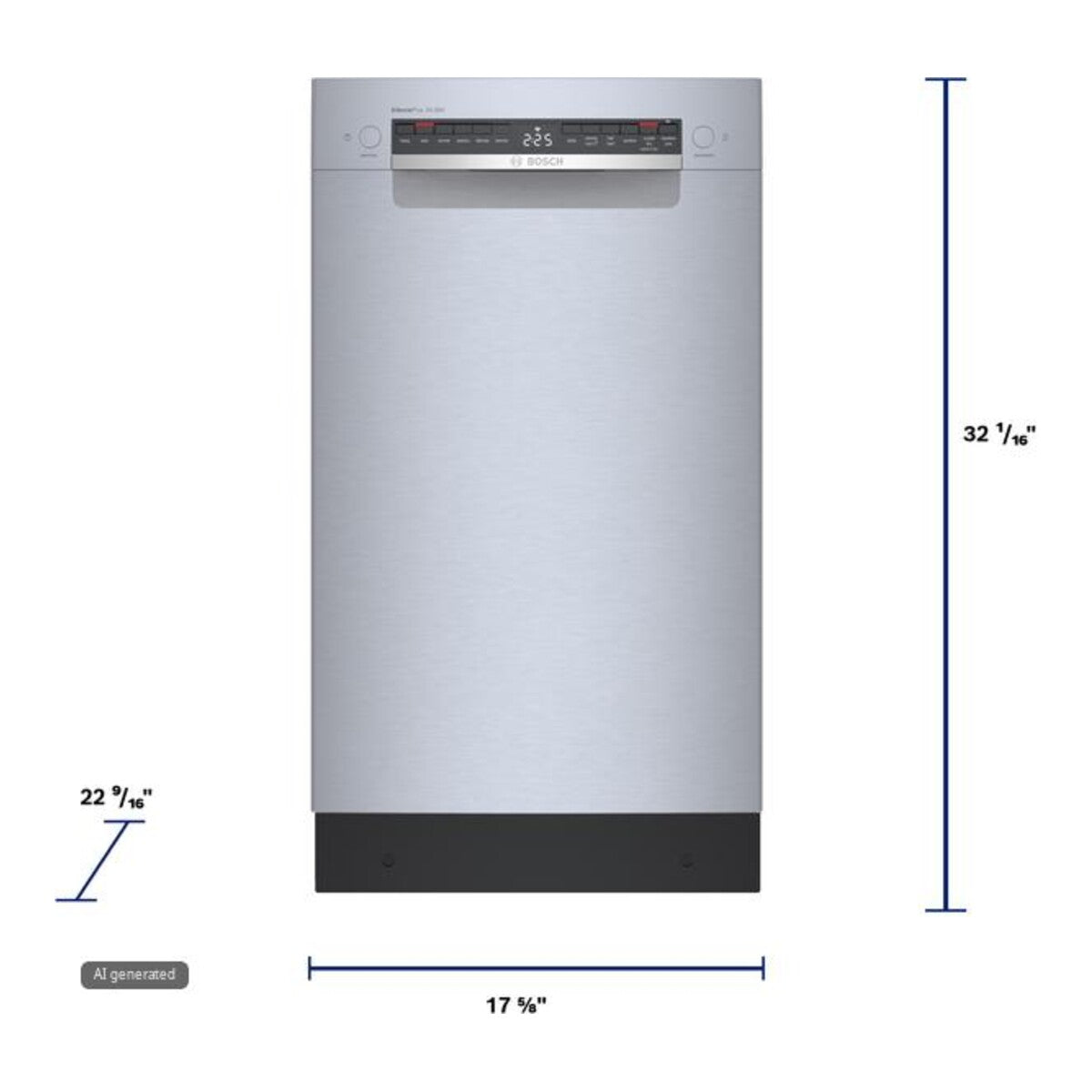 800 Series, Dishwasher, 17 3/4'', Stainless Steel Anti-fingerprint