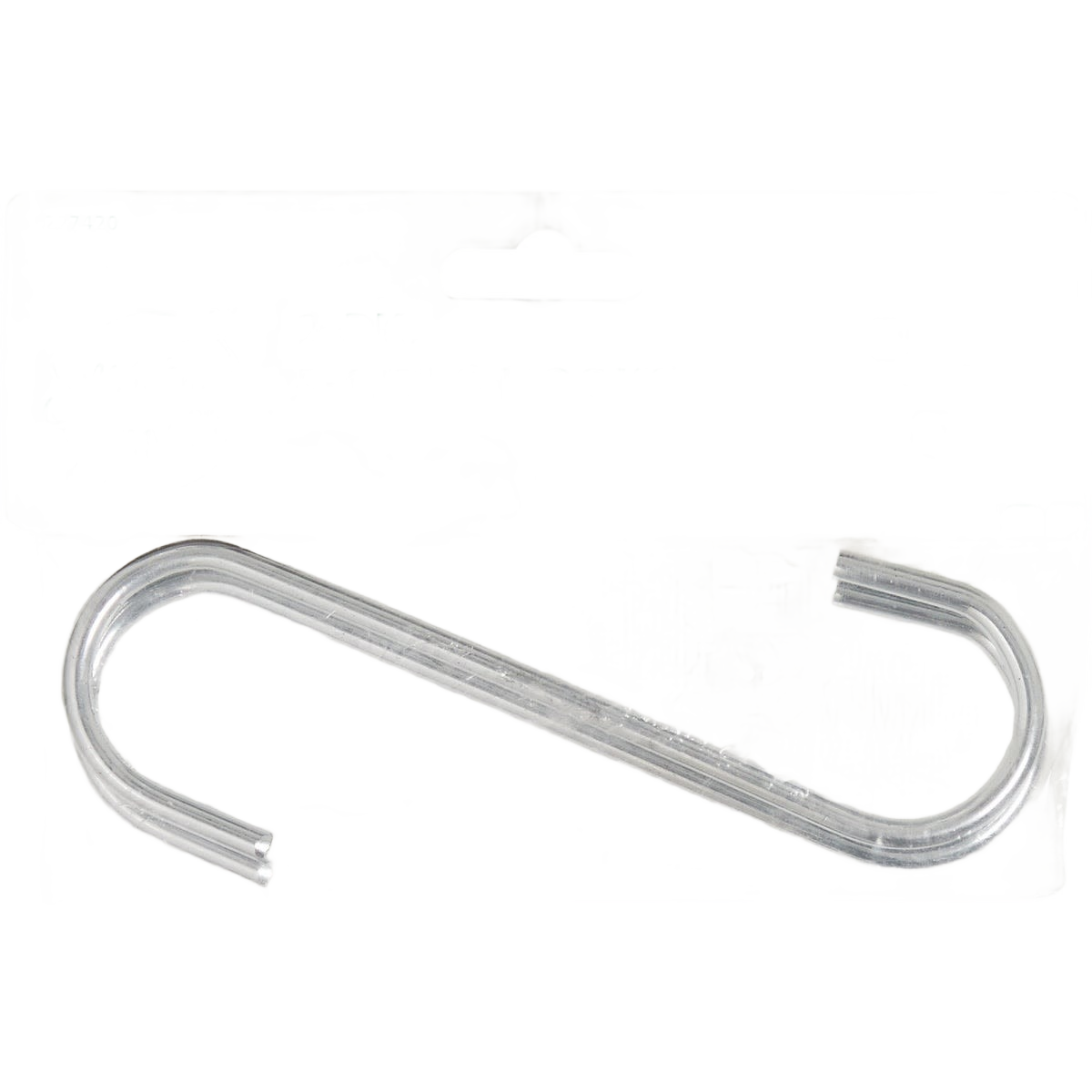 Zinc-finished iron open S hook designed for versatile hanging in hardware, storage, and dorm organization under $25 collections