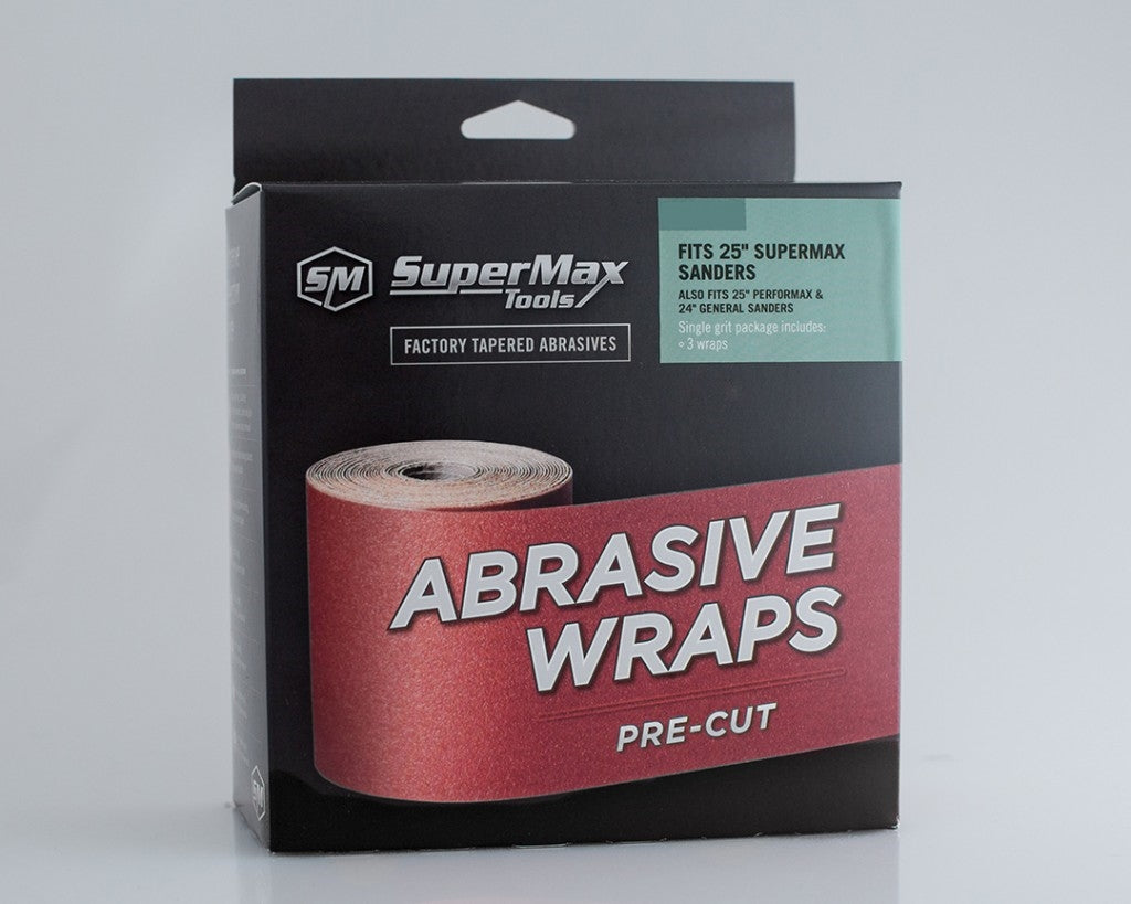 Pre-cut abrasive wraps for 25” drum sanders in sanding and home improvement collections under $100