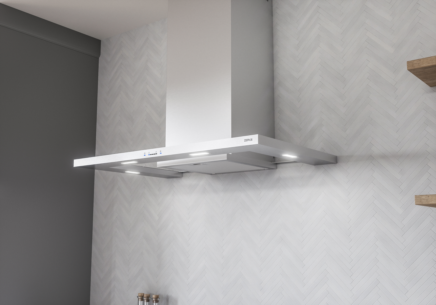 Modena Chimney Hood 36" LED ACT