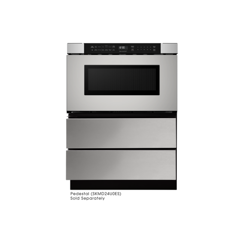 24-inch stainless steel microwave drawer with angled touch controls from Microwave Drawers and Kitchen & Kitchenware collections