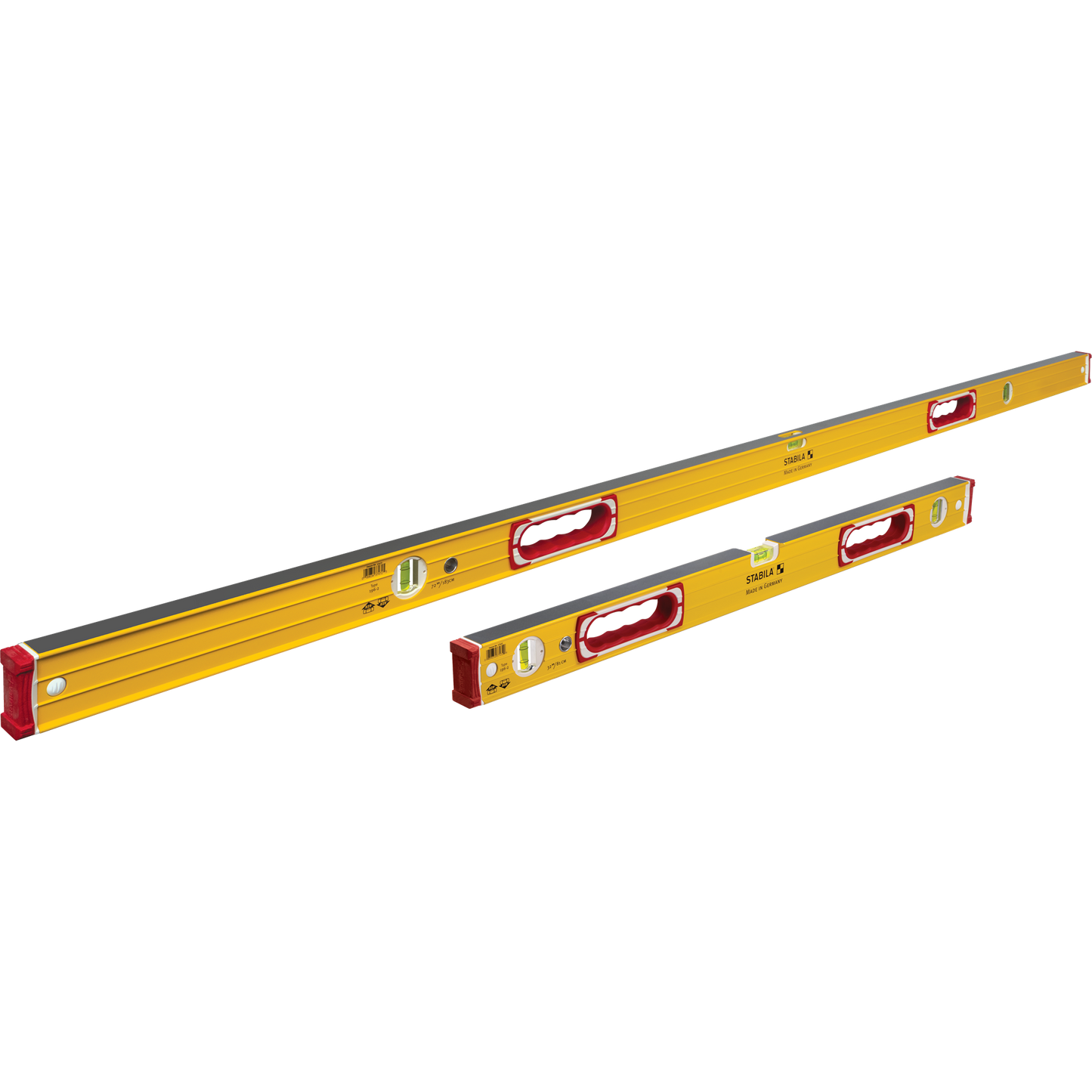 Stabila 72"/32" Type 196 Spirit Levels Concrete Set