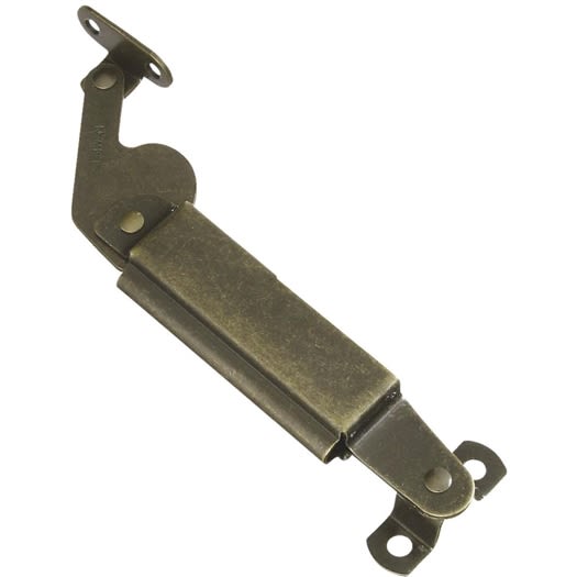 Antique brass left-handed spring lid support for furniture hardware and home improvement accessories under $50