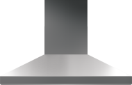 Modern chimney-style range hood in stainless steel with sleek design, part of kitchen appliances and home improvement collection