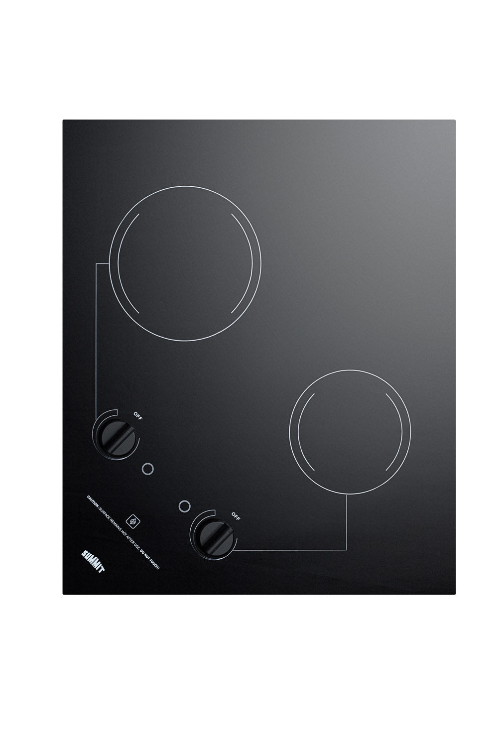 21" Wide 115V 2-Burner Radiant Cooktop