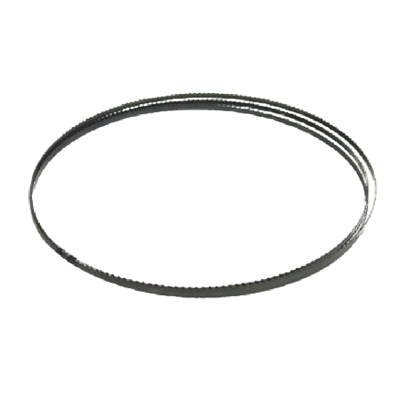 Circular metal band saw blade with fine hook teeth designed for precise wood cutting in tools and home improvement tasks