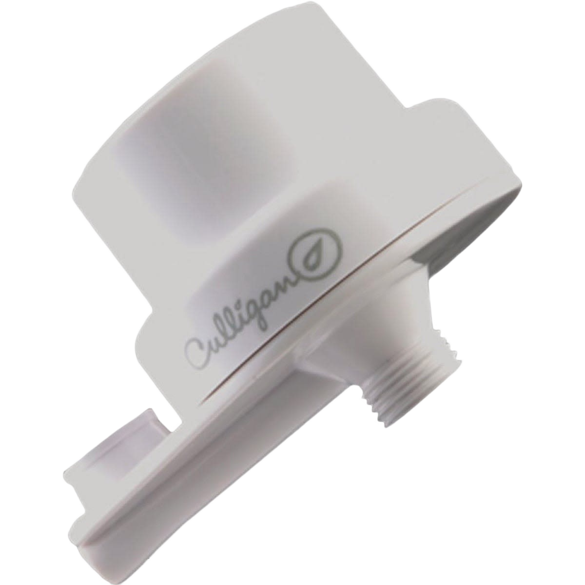 White water filter attachment with threaded connector for shower heads in home improvement and plumbing use
