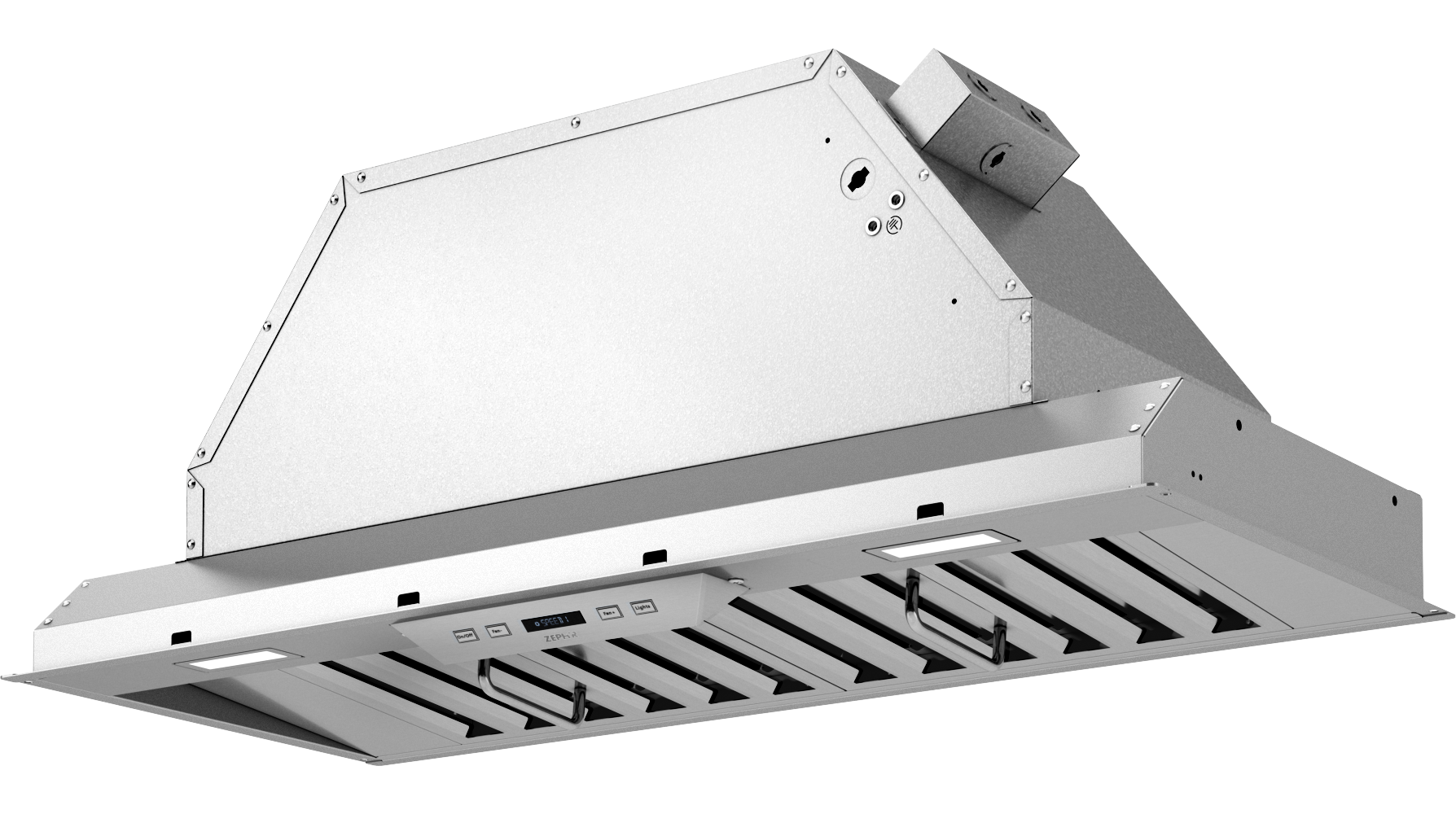 Stainless steel Tornado II 34in vent hood insert with 600-CFM motor and pro baffle filters from Kitchen & Kitchenware collection