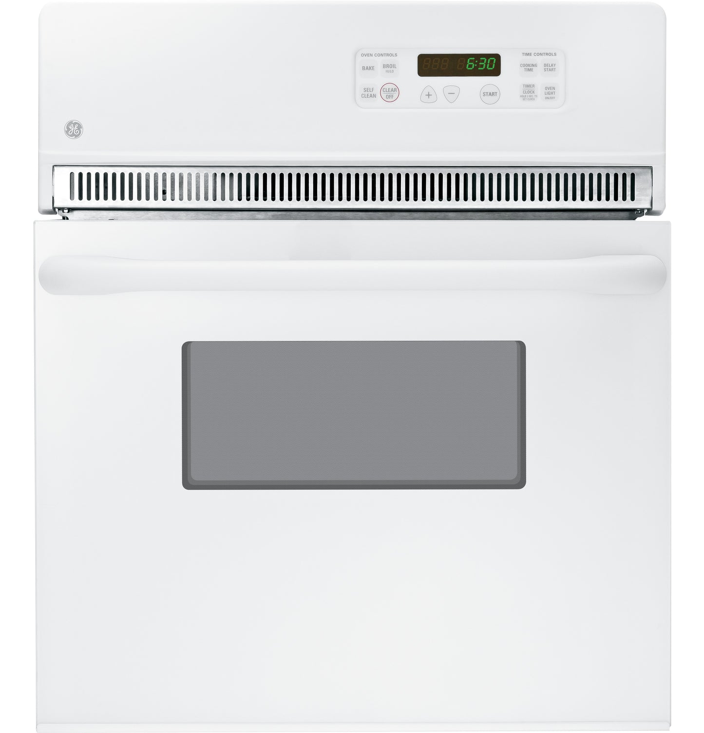 White electric single wall oven with digital control panel and self-cleaning feature from Wall Ovens collection