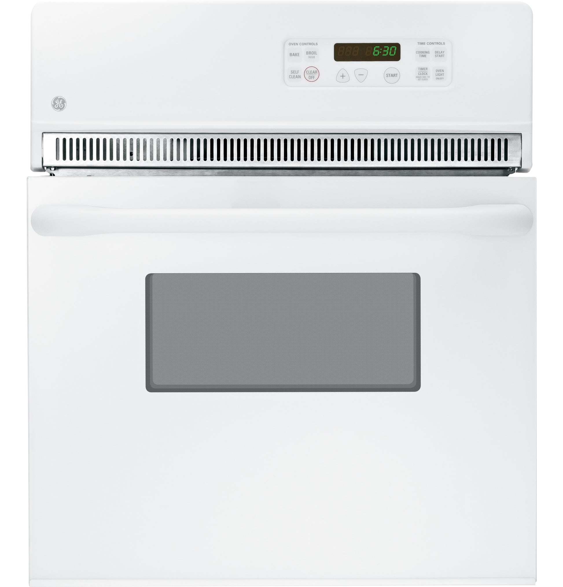 White electric single wall oven with digital control panel and self-cleaning feature from Wall Ovens collection