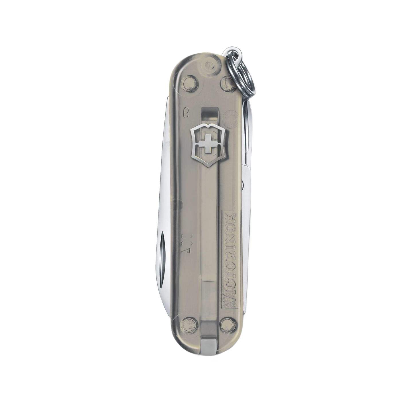 Transparent multi-tool pocket knife with clip and keyring for woodworking and cutting tools under $50 collections