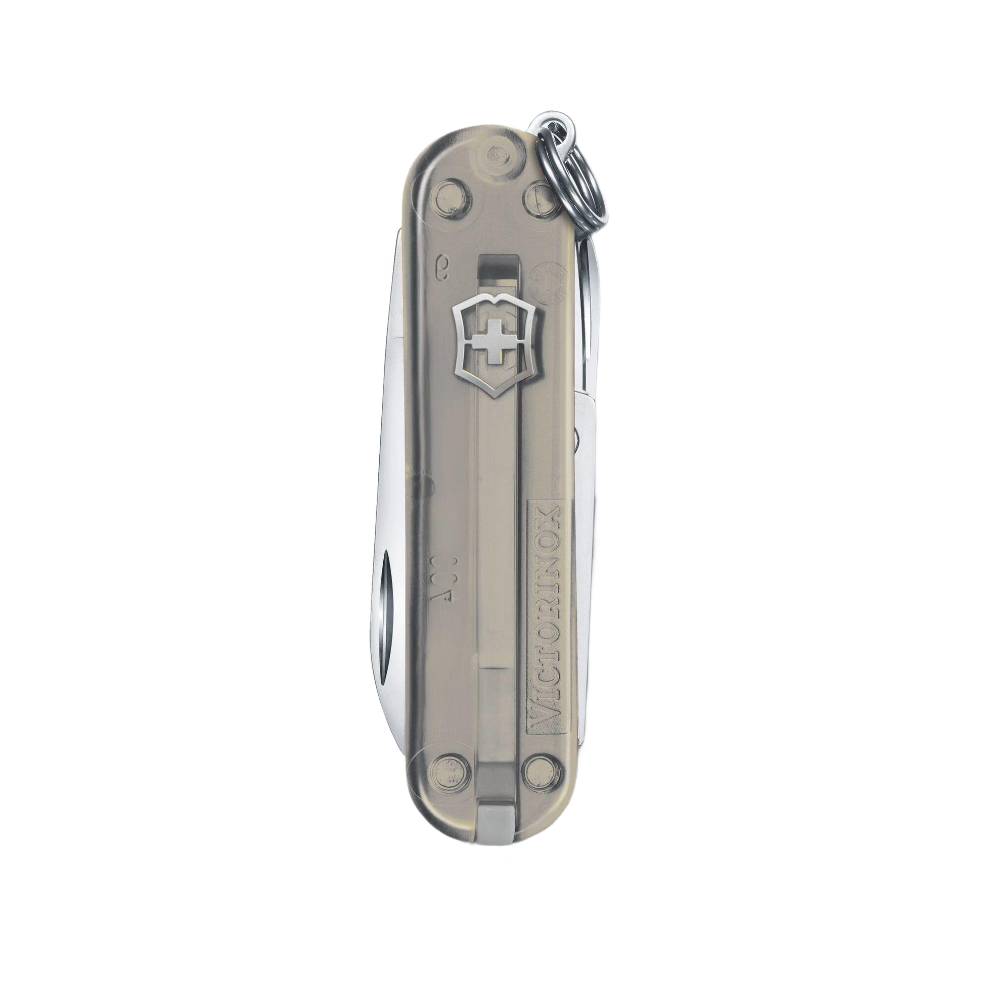 Transparent multi-tool pocket knife with clip and keyring for woodworking and cutting tools under $50 collections