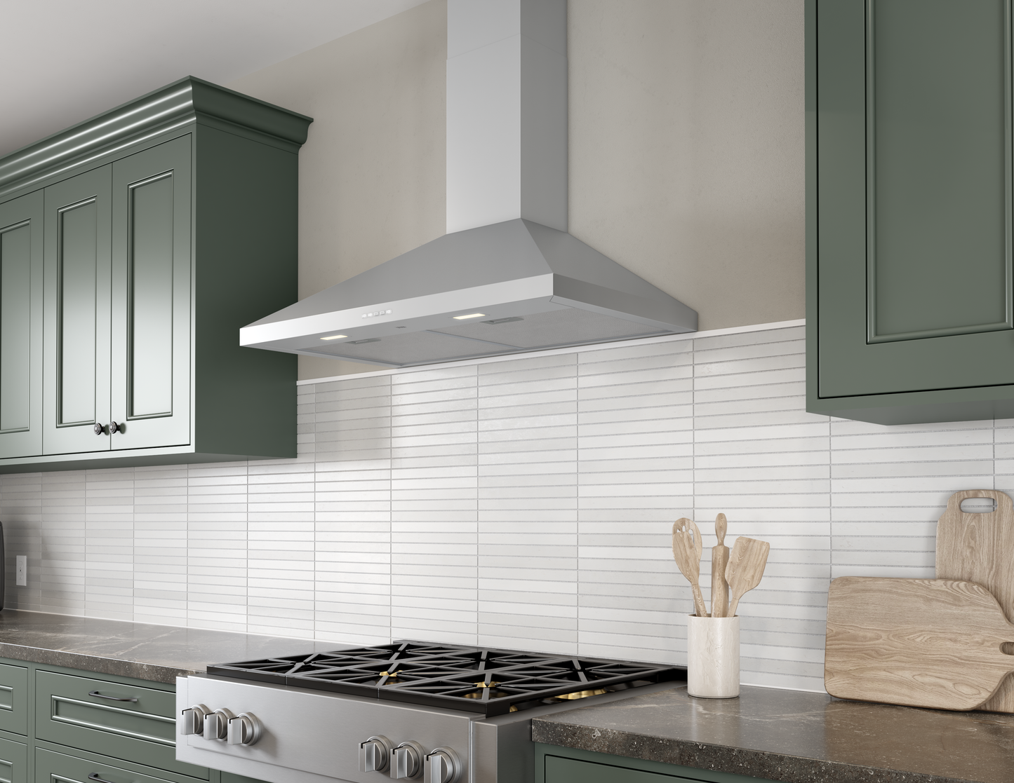 Chimney Wall Hood 30" 600 CFM 3 Speed ACT