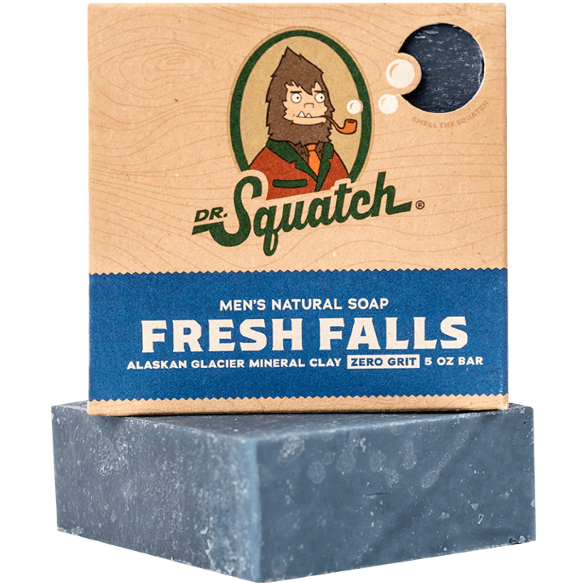 Natural men's soap bar with Alaskan glacier mineral clay in eco-friendly packaging from Health & Beauty collections
