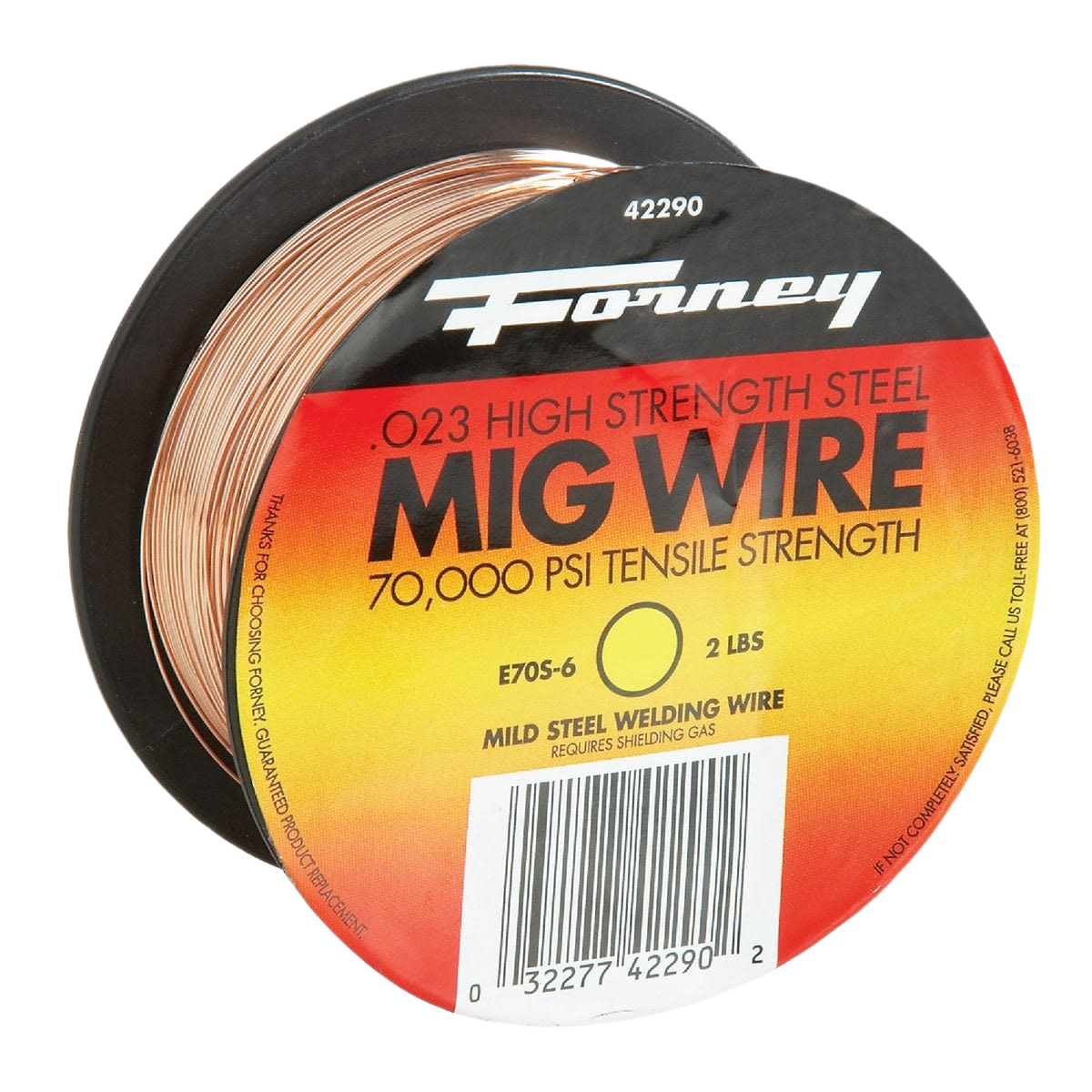 Forney Mild Steel Mig Wire, 0.024 In. 2 Lb.