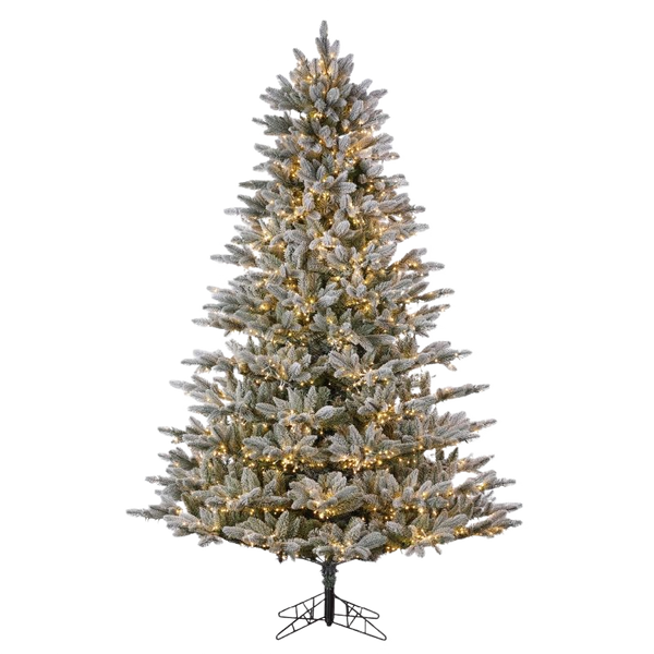 nVision Frosted Sonoma Spruce LED Christmas Tree 6.5 ft