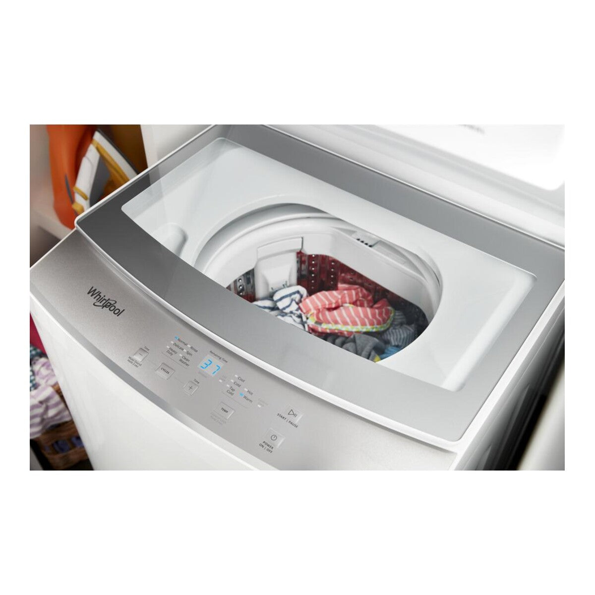 1.6 cu.ft Electric Stacked Laundry Center 6 Wash cycles and AutoDry™