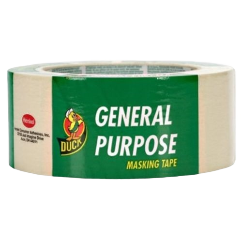 General purpose beige masking tape roll with strong adhesive for home improvement and paint supplies under $50 collection