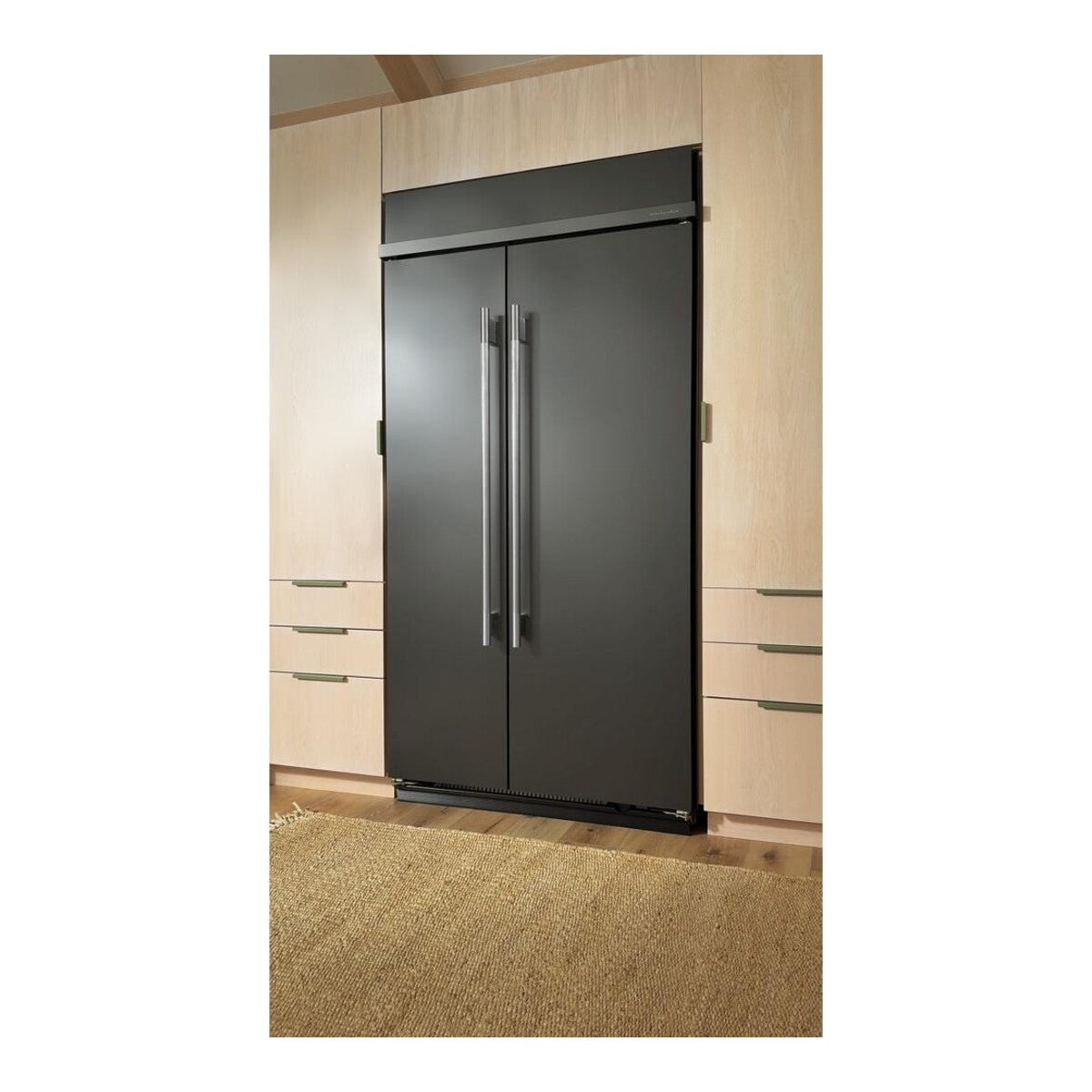 25.5 Cu. Ft. 42-Inch Built-In Side-by-Side Refrigerator with Signature Platinum Interior in Black Ore