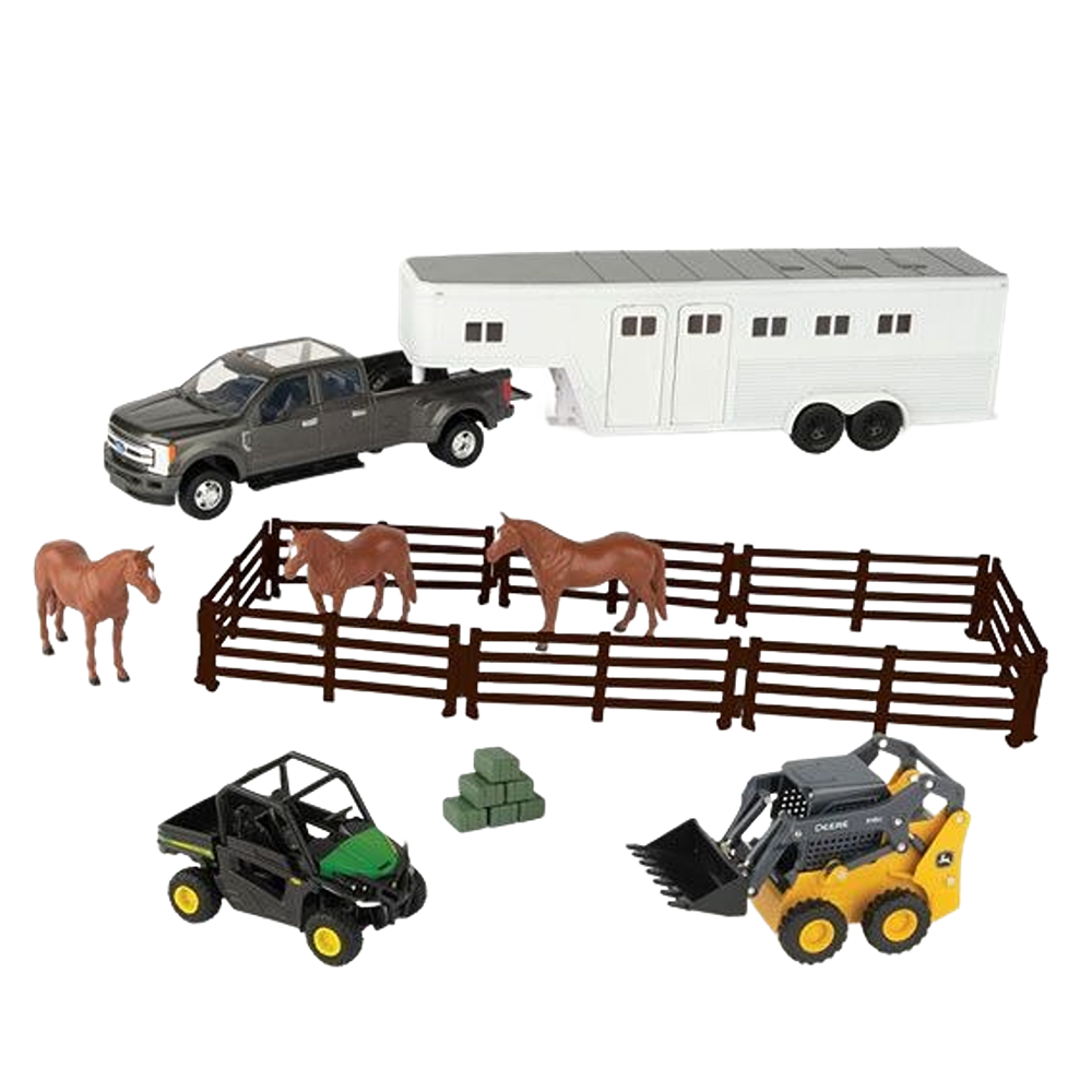 TOMY John Deere Horse Hobby Set