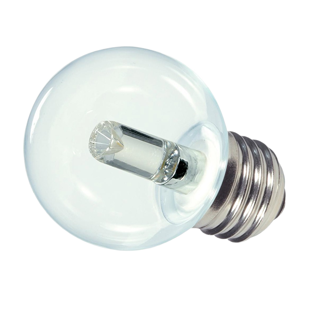 Clear medium base G16 LED decorative globe bulb with efficient low wattage for lighting and home improvement projects